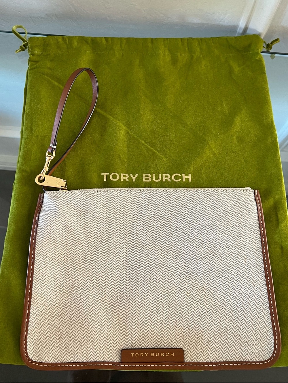 Tory Burch Blake Canvas Pouch